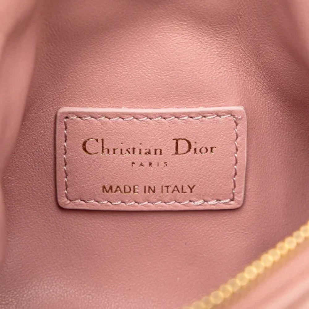 Dior Vintage Pre-owned Leather handbags Pink Dames