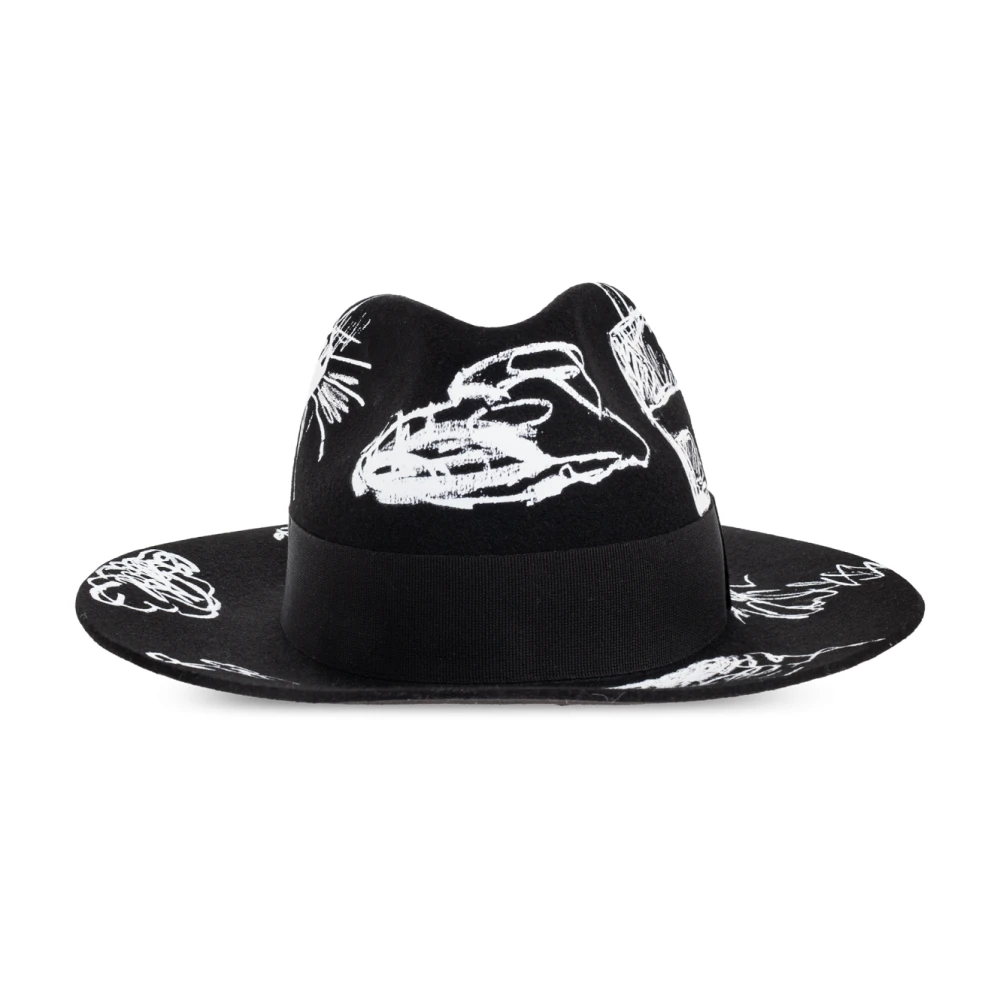 Moschino Hoed met print Black Heren