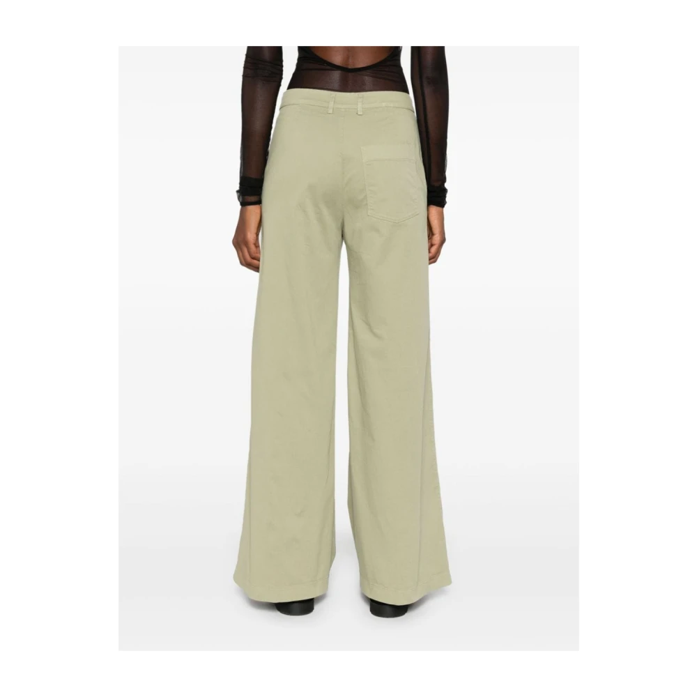 Forte Groene Wijde Pijp Broek Green Dames