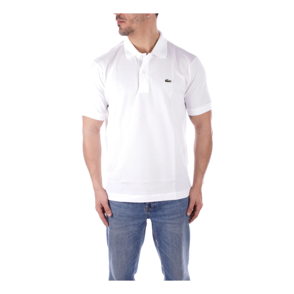 Hvid Logo Front Polo Skjorte