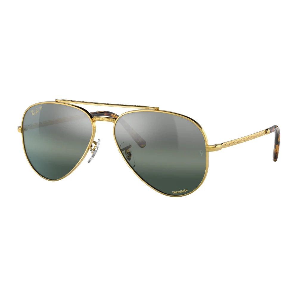 Ray-Ban Unisex Yellow Aviator Sunglasses In Green Mirror Lens Medium