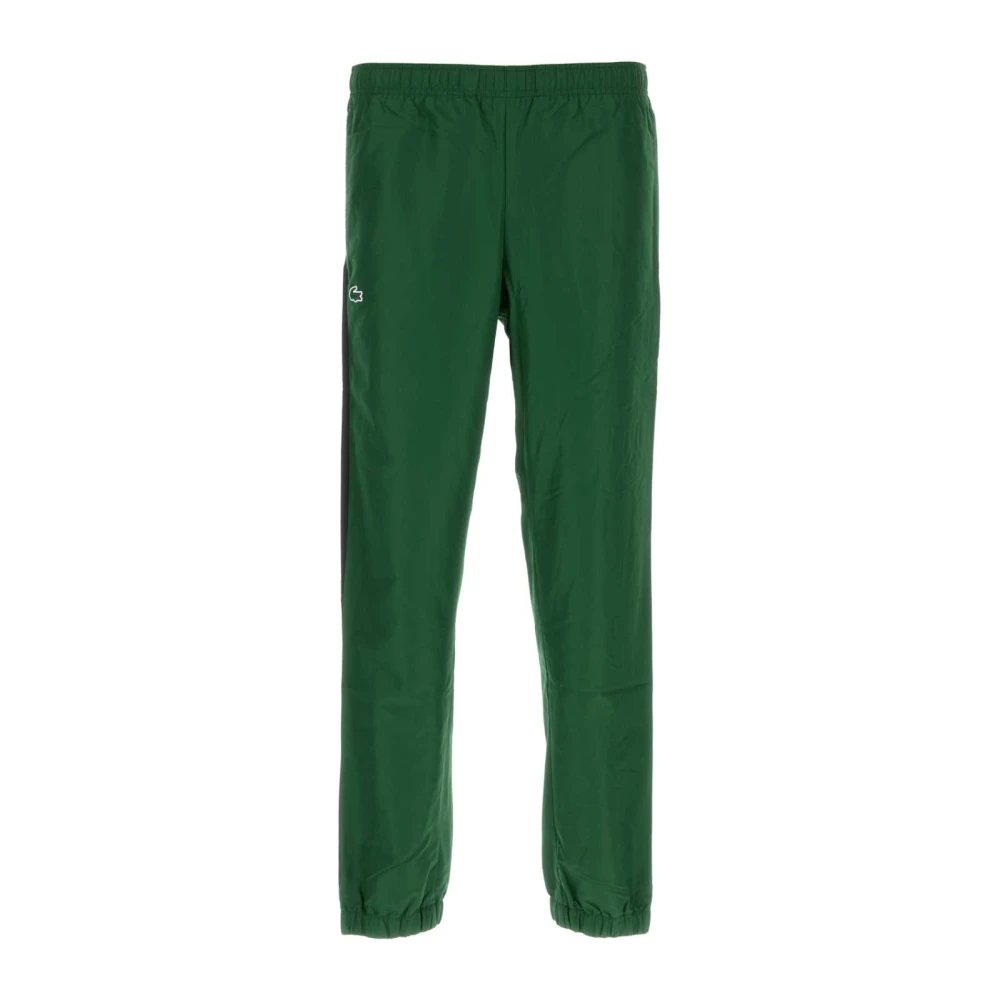 Lacoste Stijlvolle donkergroene polyester joggers Green Heren