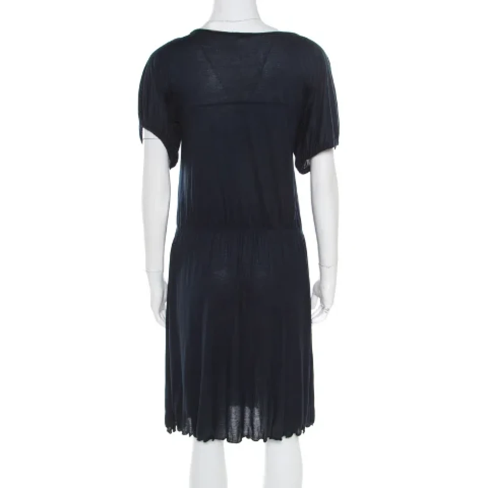 Miu Pre-owned Cotton dresses Blue Dames