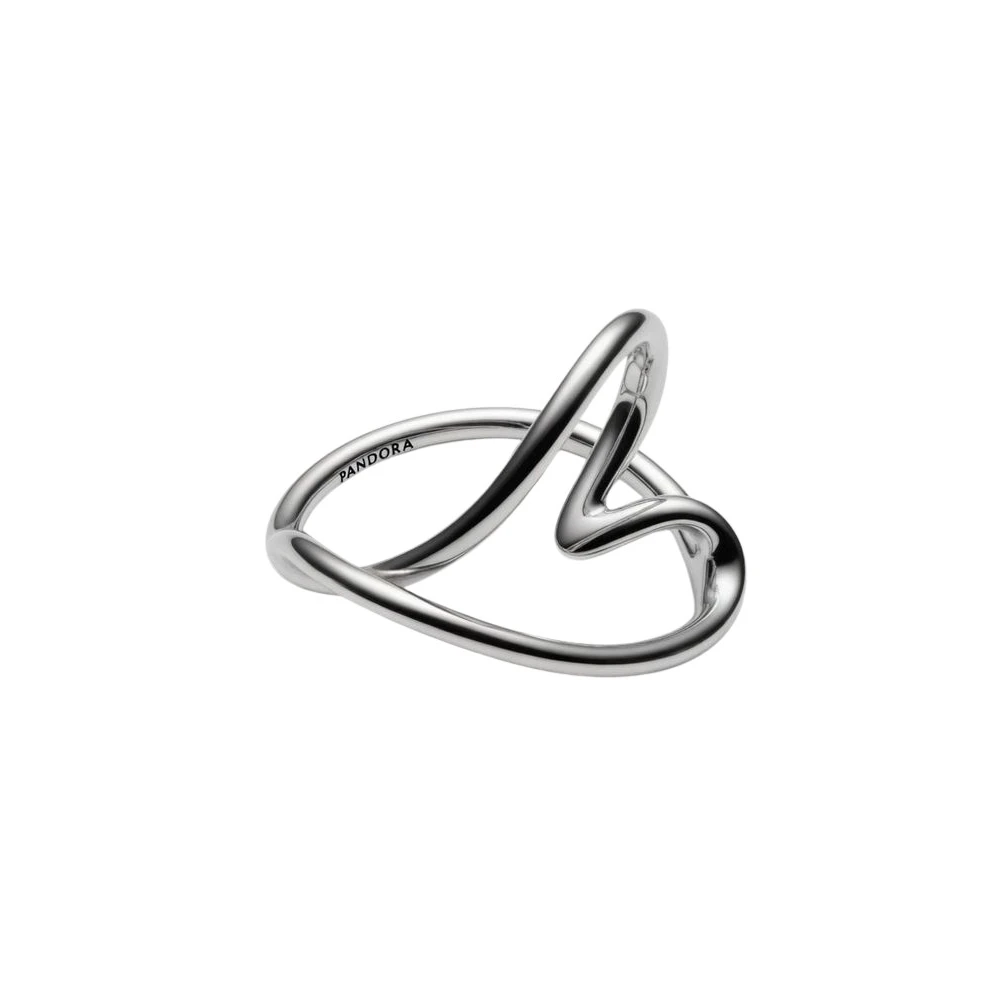 Pandora , Rings, Female, Gray, 52 Mm, Organically Shaped Heart Ring
