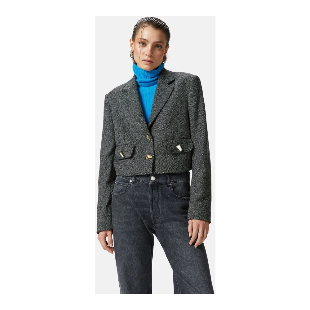 pinko Stijlvolle Jas voor Vrouwen Black Dames