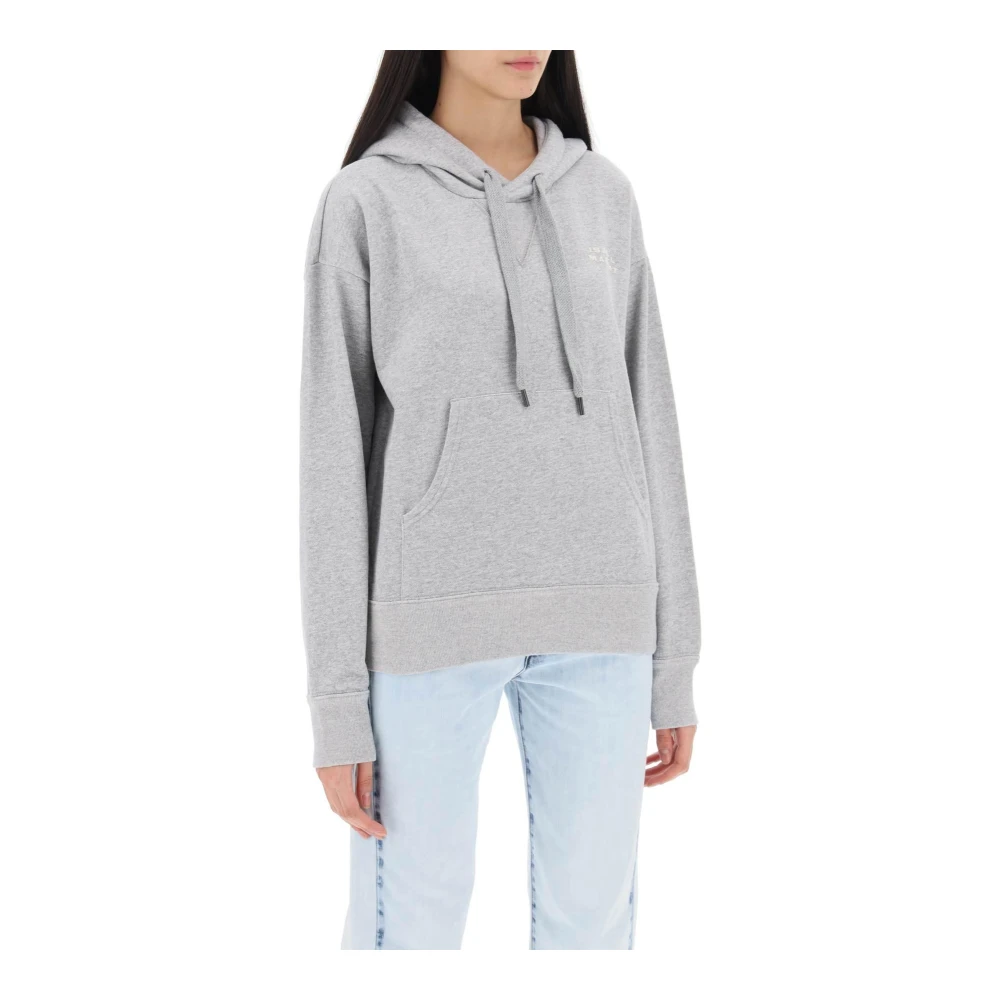 Isabel marant Sylla Hoodie in Vervaagde French Terry Black Dames