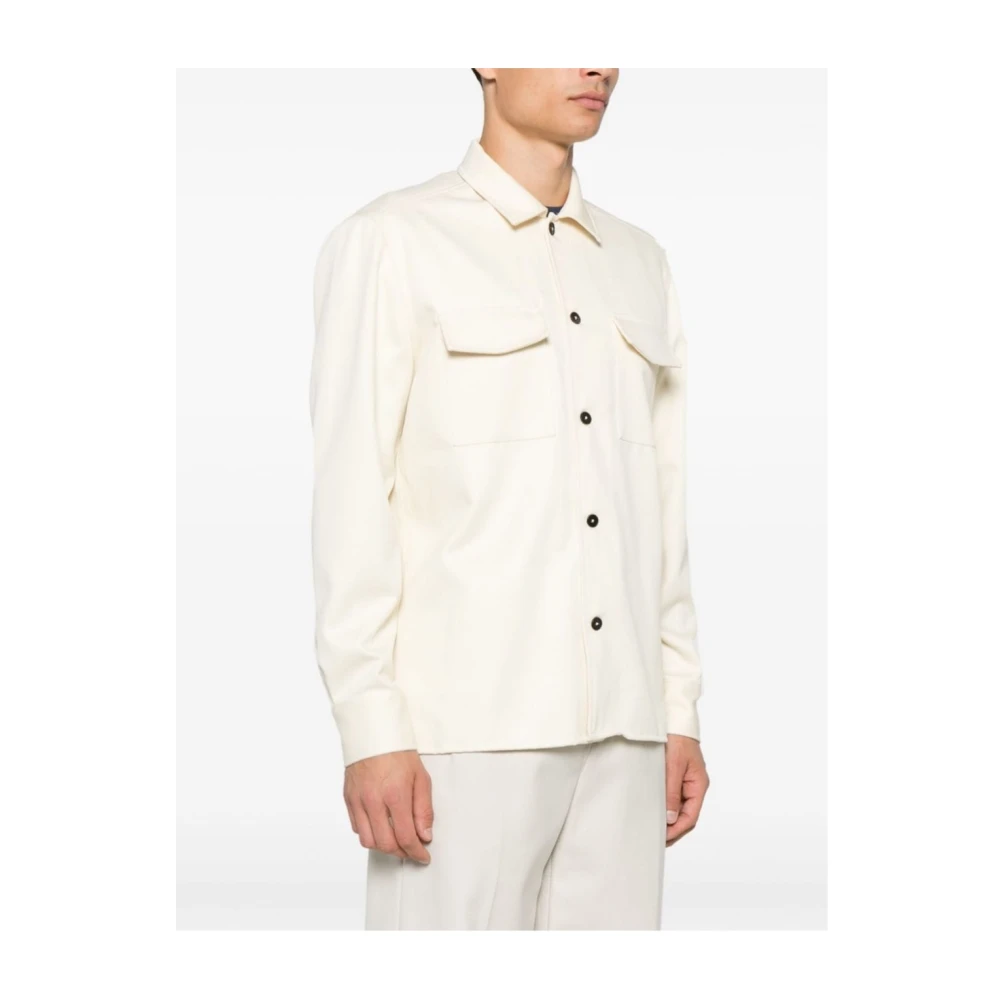 Low Brand Casual Overhemden Beige Heren