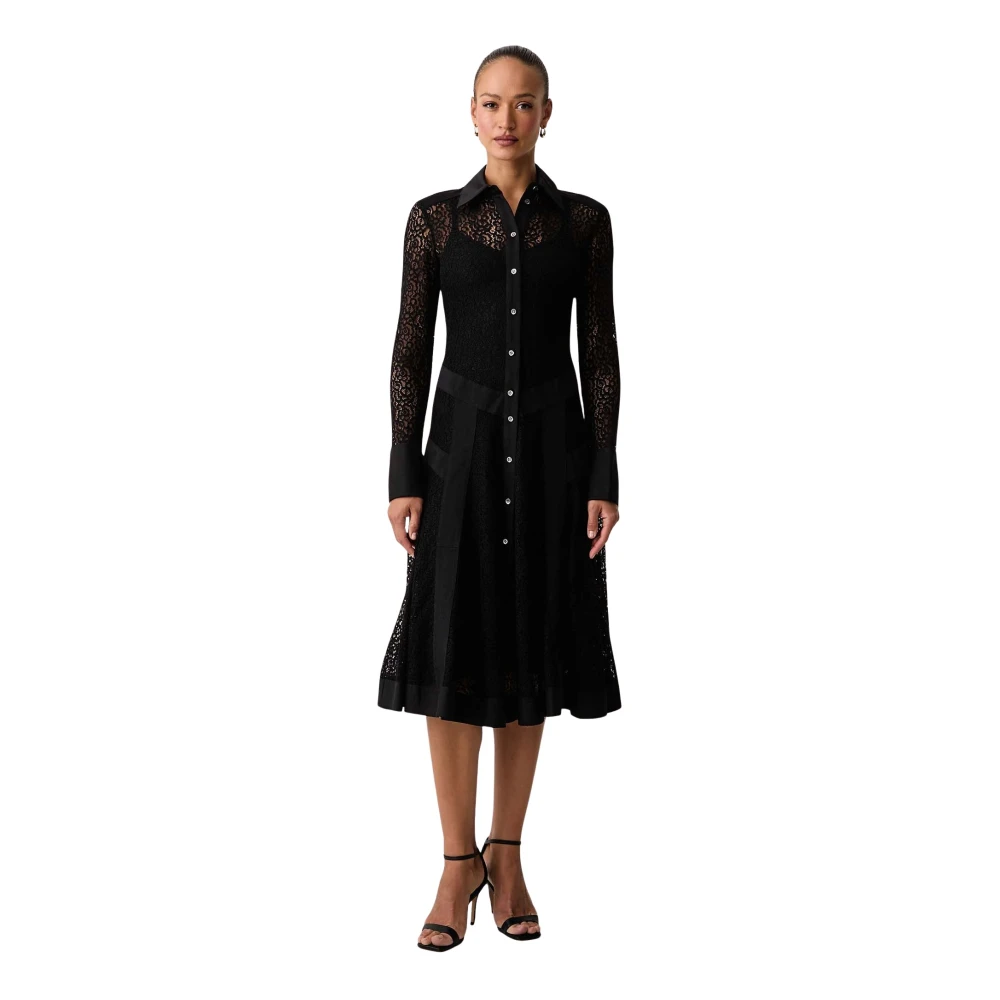 Pinko Donna Nero - Abito Lungo In Pizzo - Dresses - S