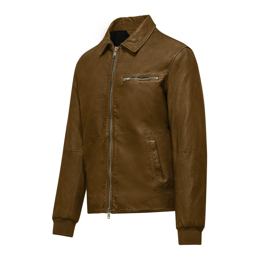 BomBoogie Schapenvacht Kraagjas Brown Heren