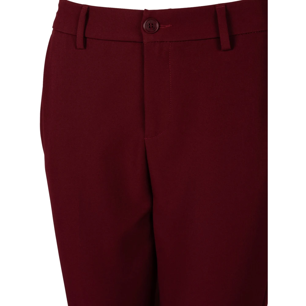 Liu Jo Slim Fit Elegante Broek Red Dames