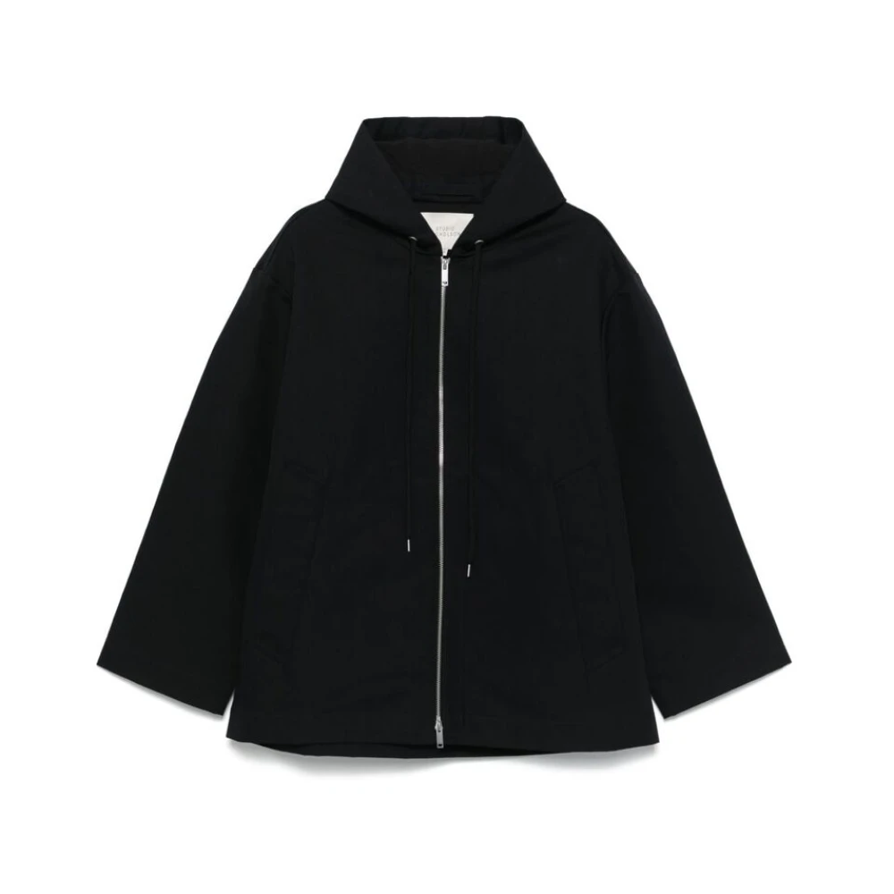 Studio Nicholson Middernachtblauwe Waterdichte Hoodie Jas Blue Heren