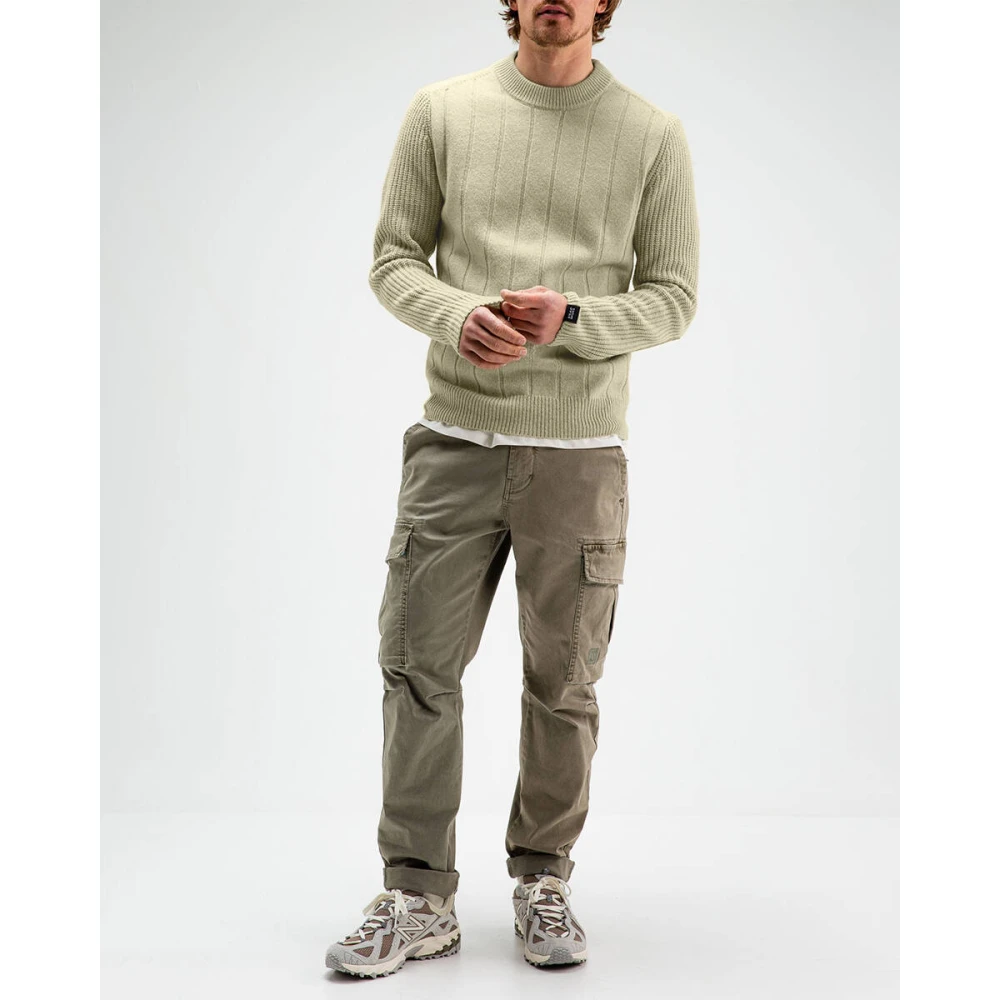 Butcher of Blue Blauwe Crew Neck Gebreide Trui voor Mannen Green Heren