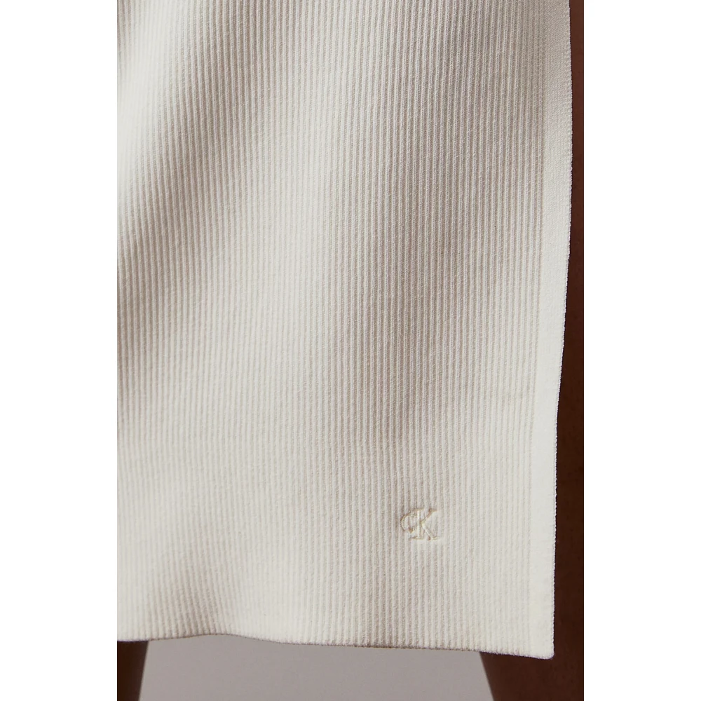 Calvin Klein Jeans Witte Jurk Collectie White Dames