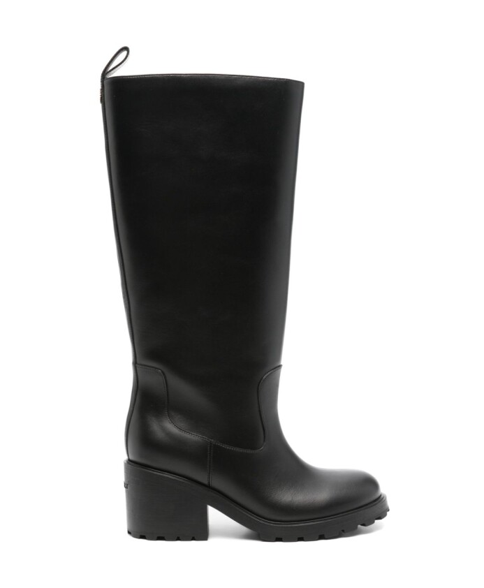 black-leather-ankle-boots