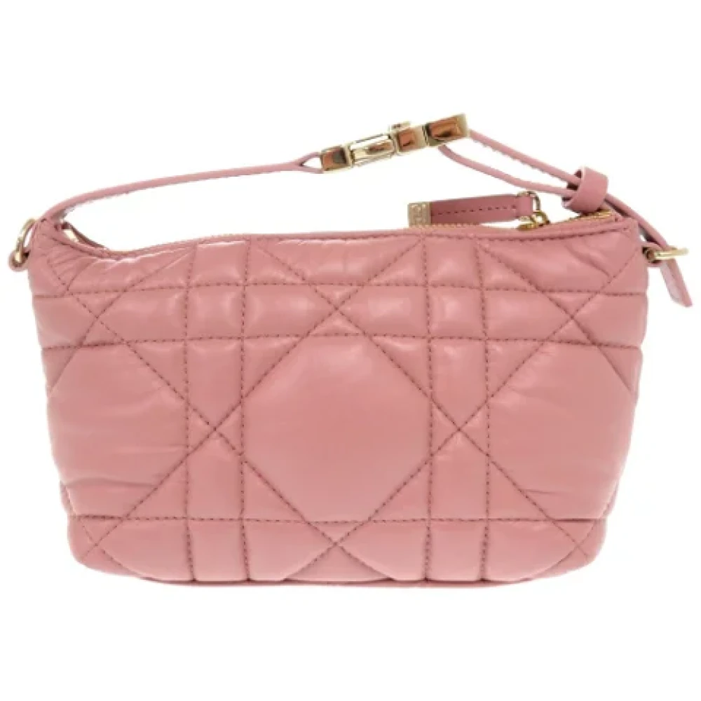 Dior Vintage Pre-owned Leather dior-bags Pink Dames