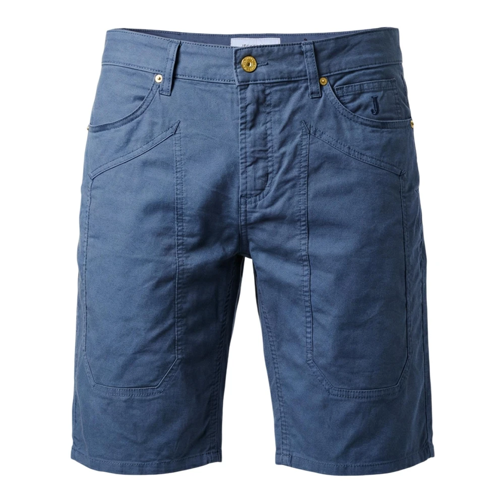Jeckerson Men's Blue Casual Shorts, W29, Jayden Bermuda Shorts