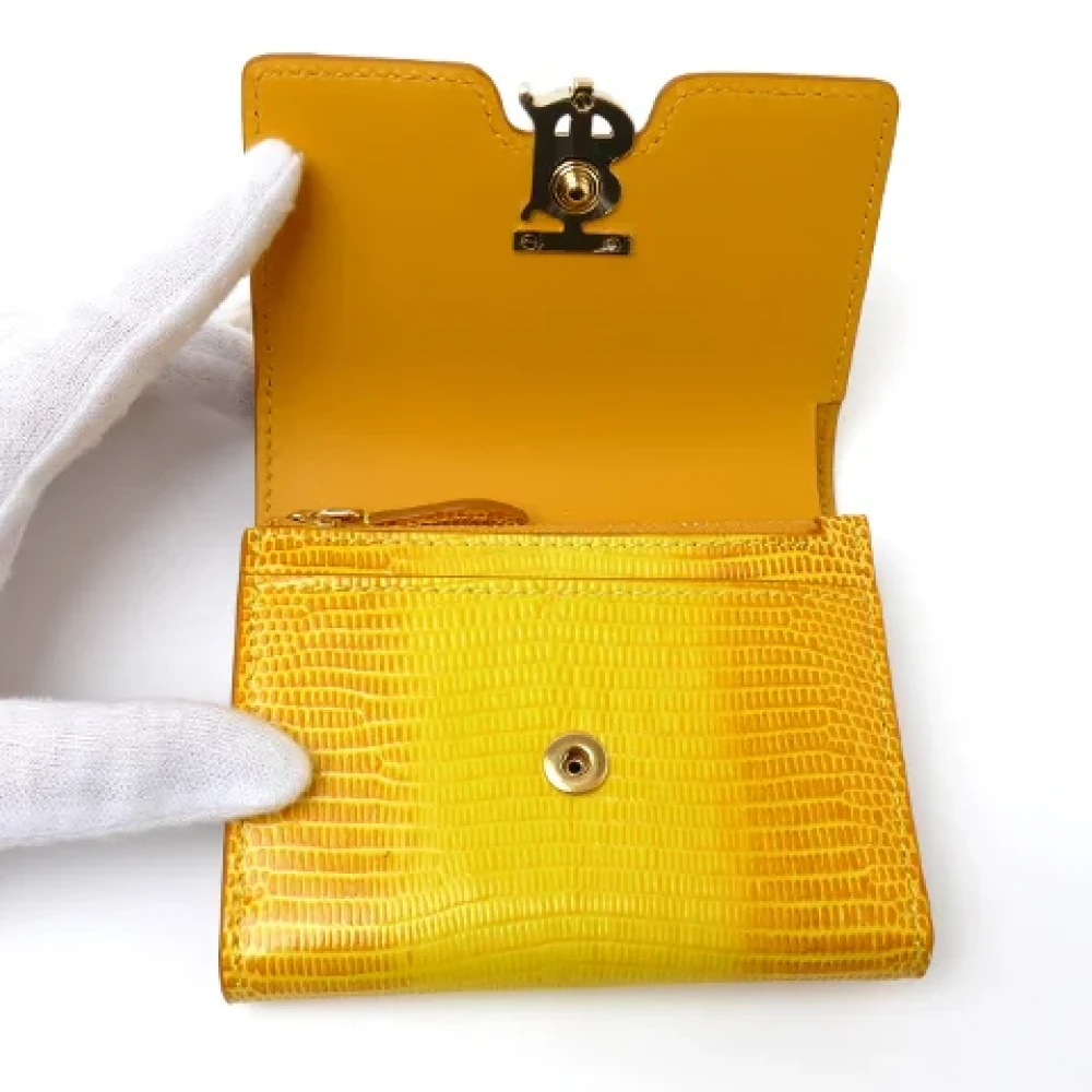 Burberry Vintage Pre-owned Canvas wallets Yellow Dames