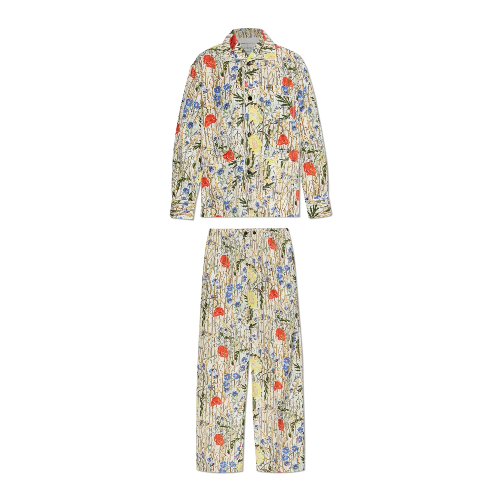 Bottega Veneta Tweepersoons pyjama met bloemenmotief Multicolor Dames