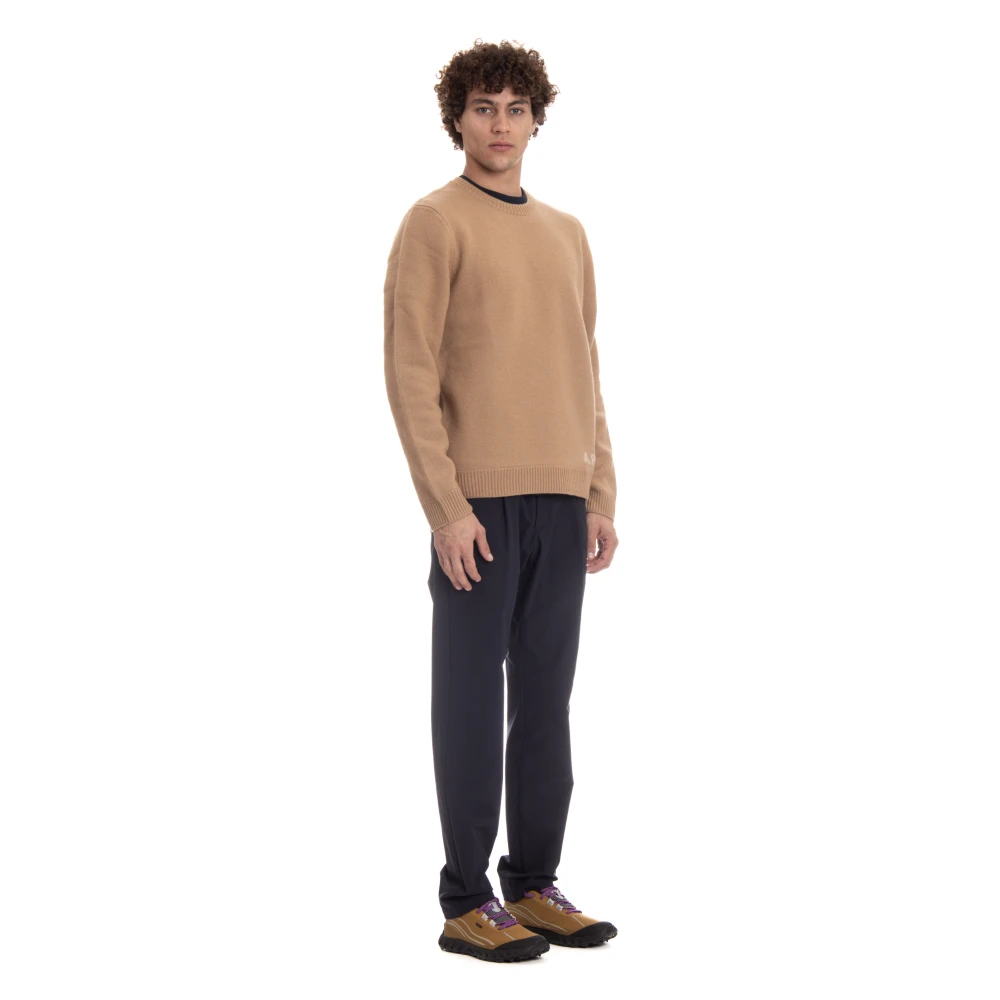 A.p.c. Zachte warme en dikke trui Brown Heren