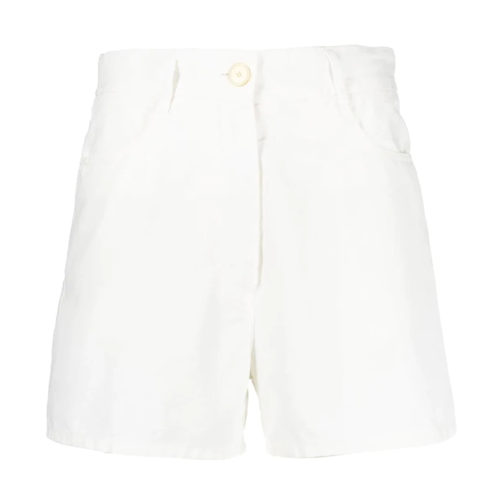 Forte Beige Katoenen Casual Shorts Beige Dames