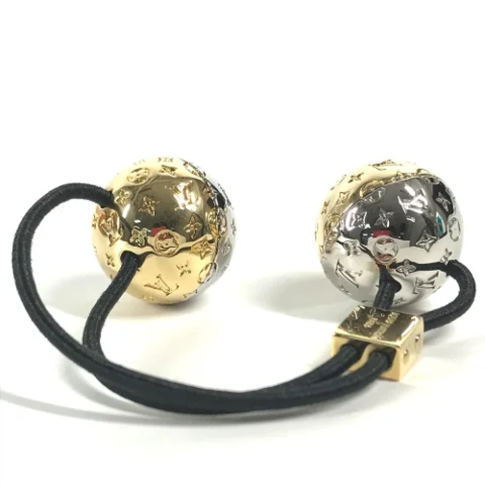 Louis Vuitton Vintage Pre-owned Metal hair-accessories Yellow Dames