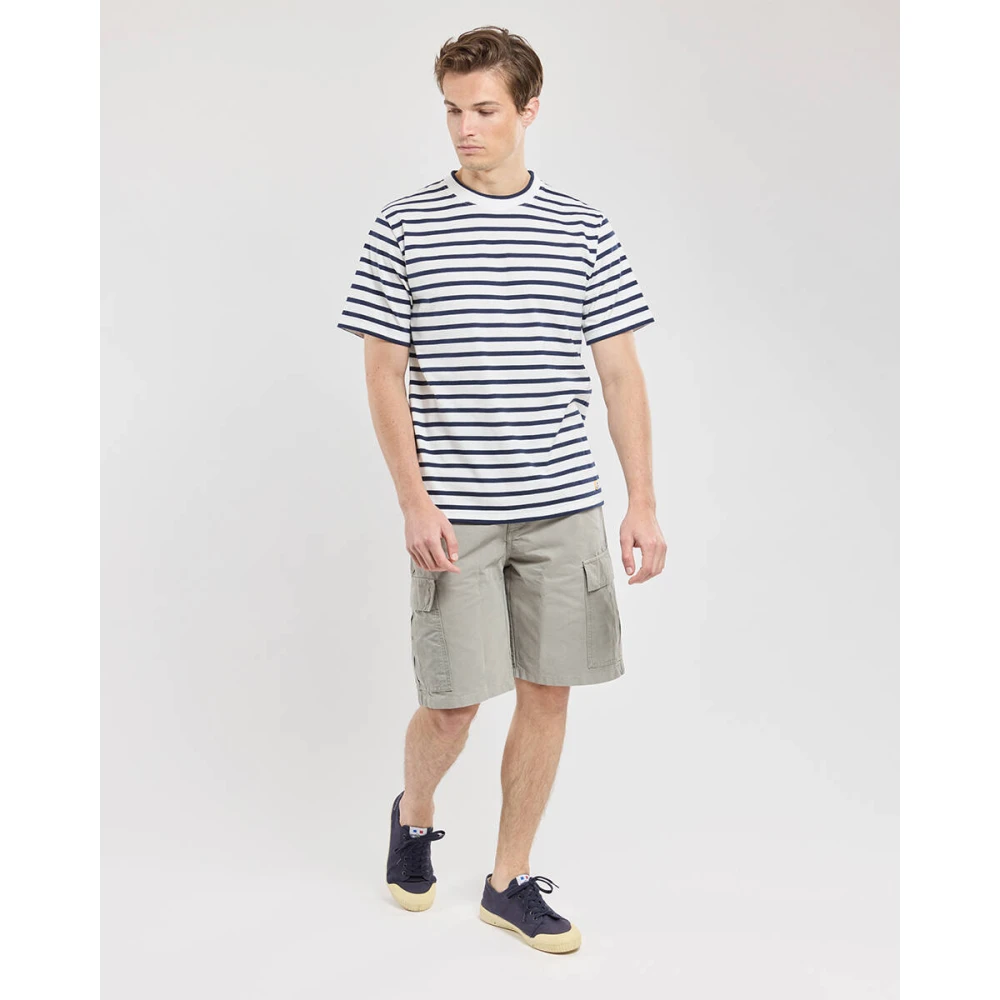 Armor-Lux Gestreept T-shirt met korte mouwen Blue Heren