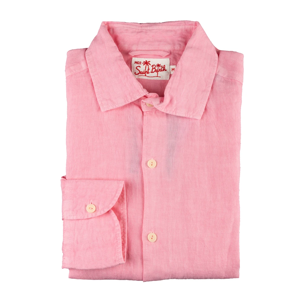 MC2 Saint Barth Klassiek Shirt Pink Heren