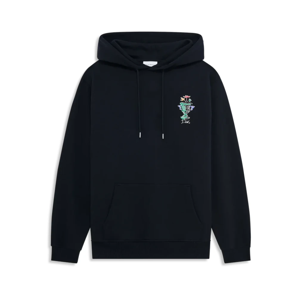 Drole de Monsieur Hoodie Vaas Stijlvol Minimalistische Mode Black Heren