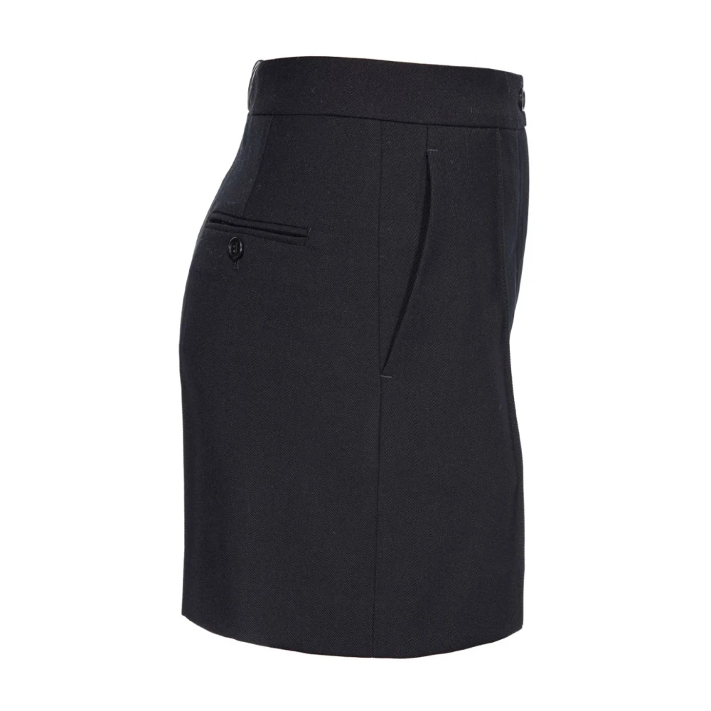 pinko Zwarte Wollen Shorts Black Dames