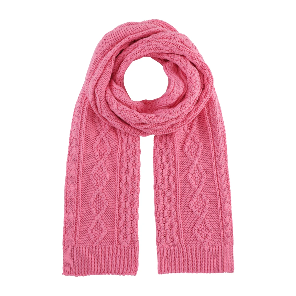 American Dreams Roze Katoenen Sjaal Gemaakt in Italië Pink Dames