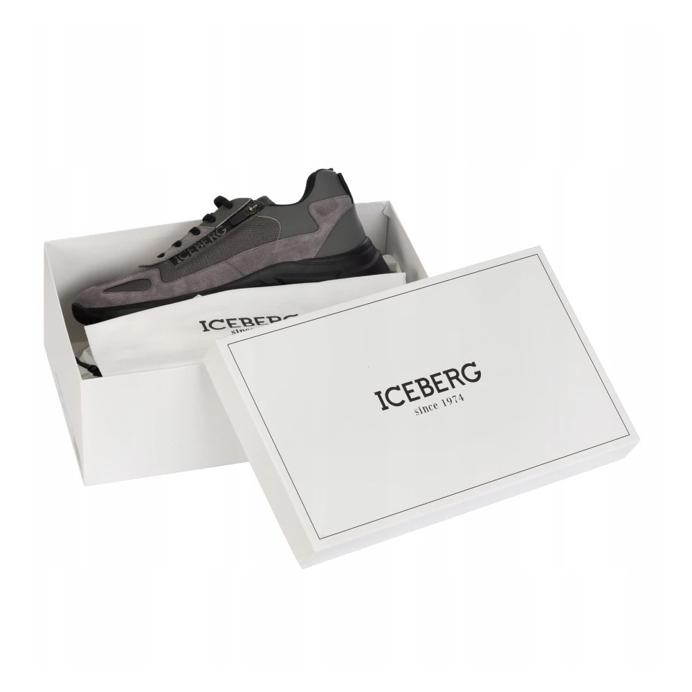 Iceberg Grijze Sneakers Regular Fit Gray Heren