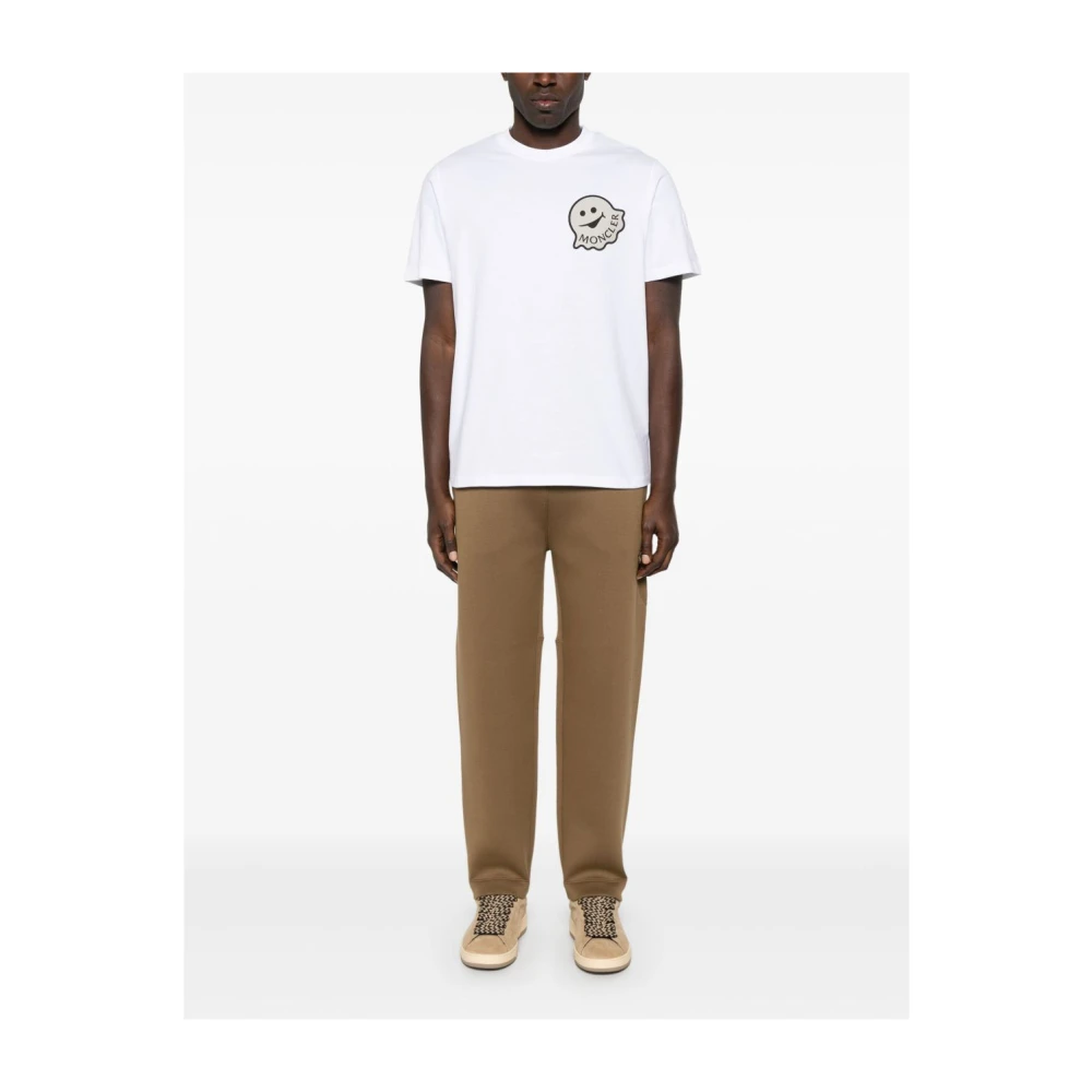Moncler Witte T-shirts en Polos White Heren