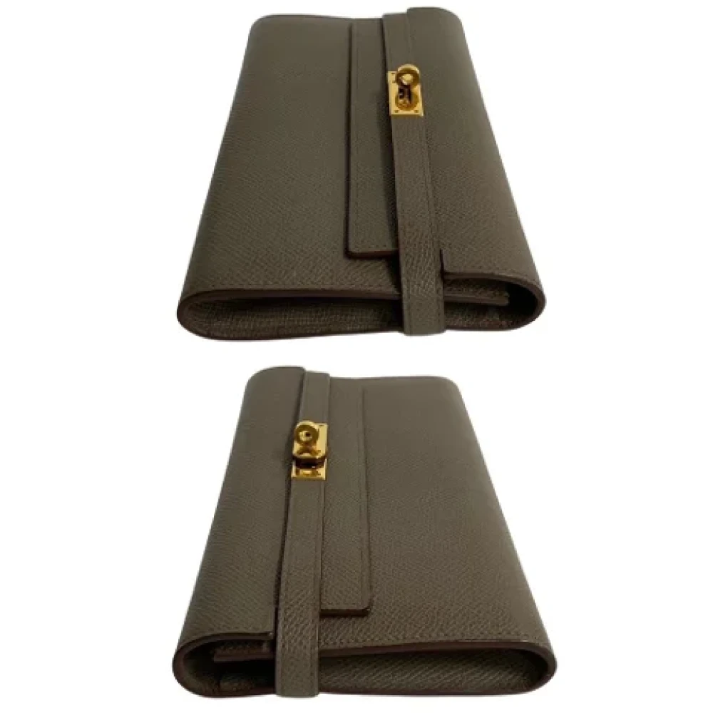 Hermès Vintage Pre-owned Canvas wallets Brown Dames