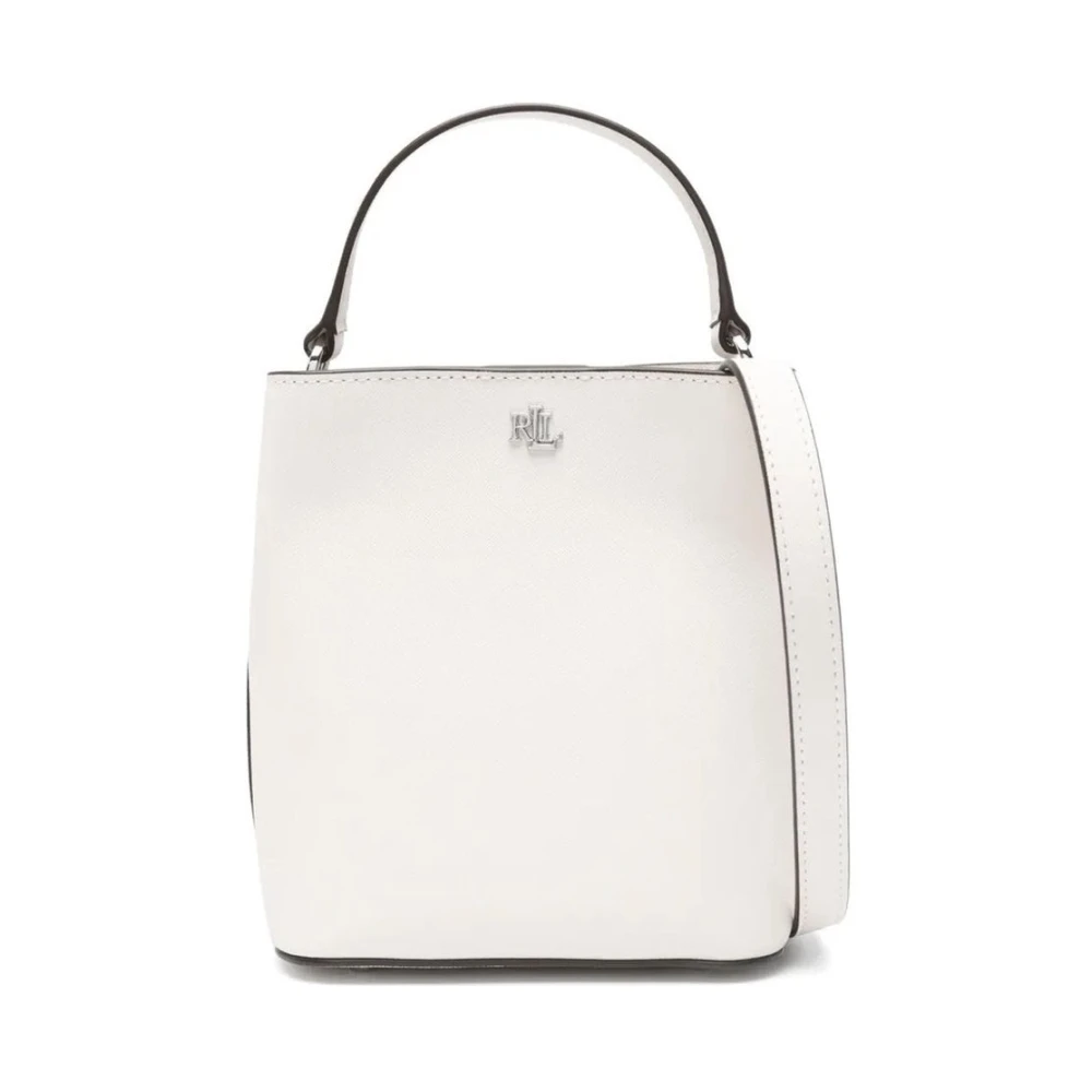 Ralph Lauren Women's White Bucket Bags, One Size, Reese Small Bucket Bag