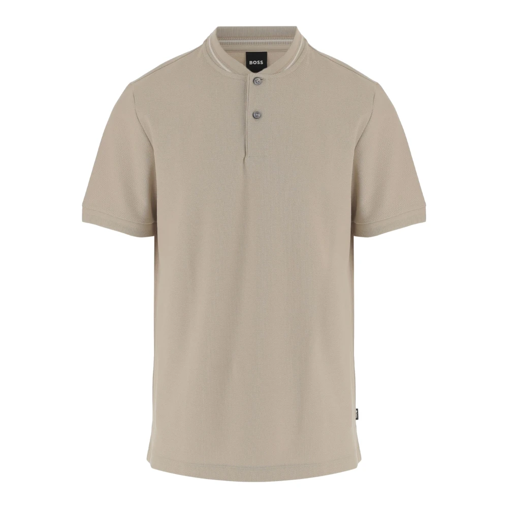 Hugo Men's Beige Polo Shirts, 2XL, Cotton Polo Shirt