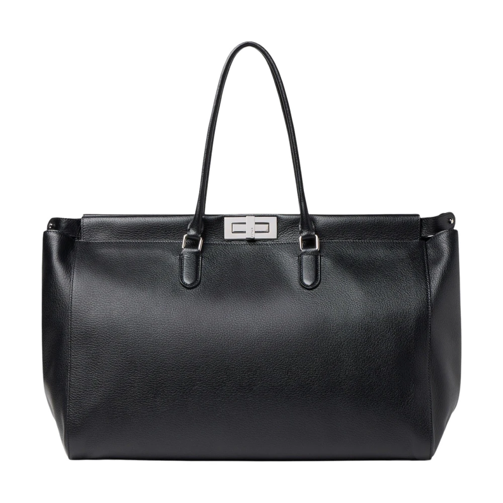Fendi Peekaboo Tote Large - Male - Shopping Bags - Black - One Size - Bags