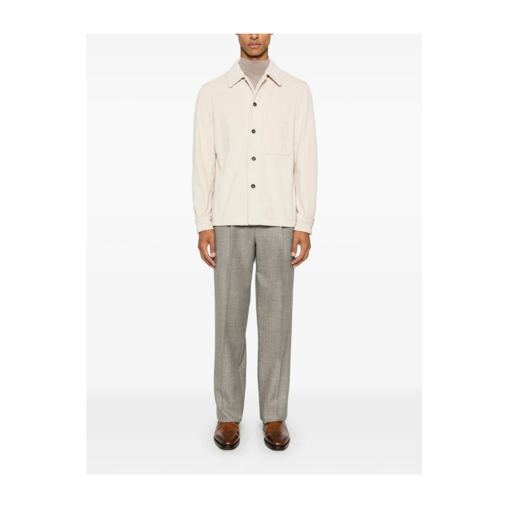 Barena Venezia Witte overhemden voor mannen Aw24 Beige Heren