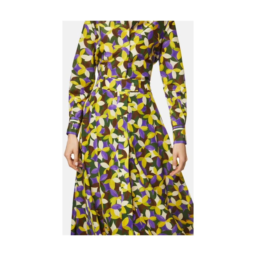 Carolina Herrera Zijden Rok met Jasmine Print Multicolor Dames