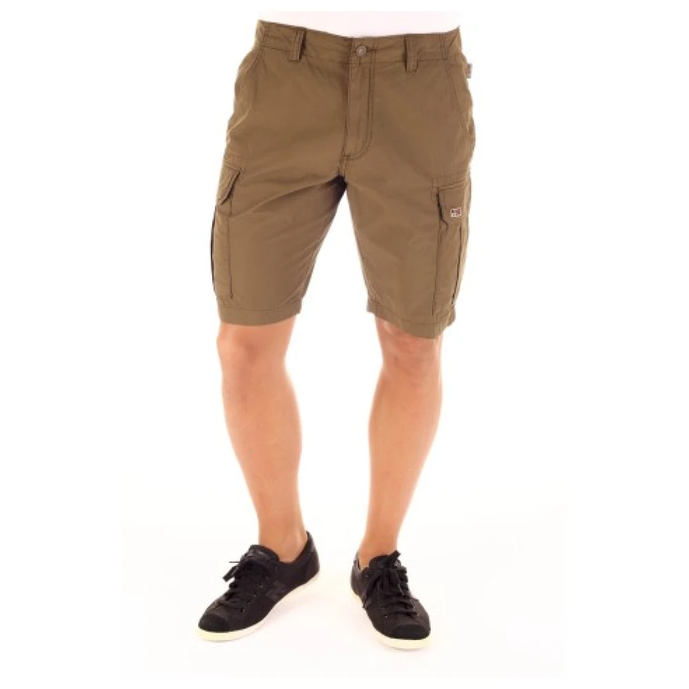 Napapijri Katoenen Bermuda Shorts voor Heren Green Heren