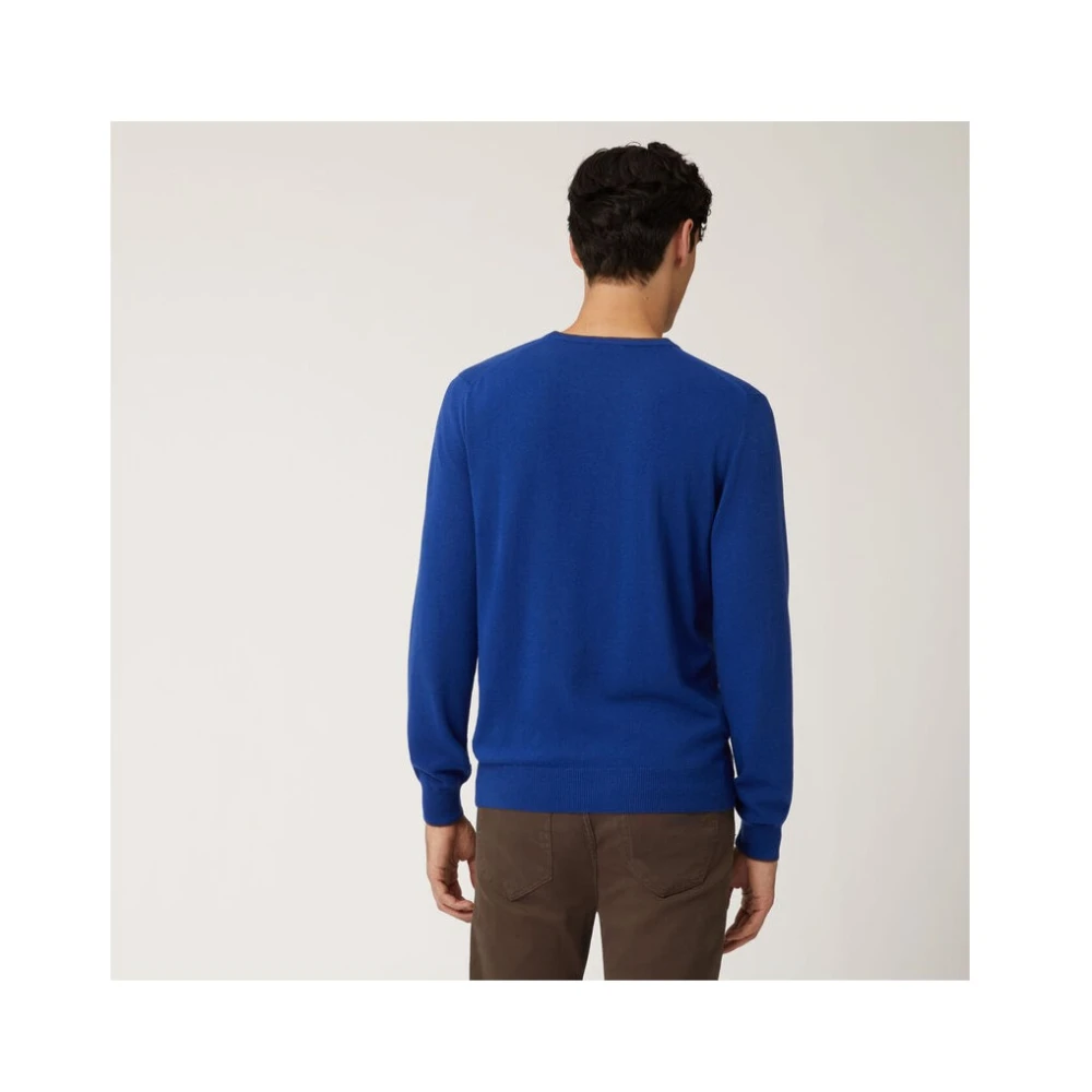 Harmont & Blaine Wollen Turtleneck met Details Blue Heren