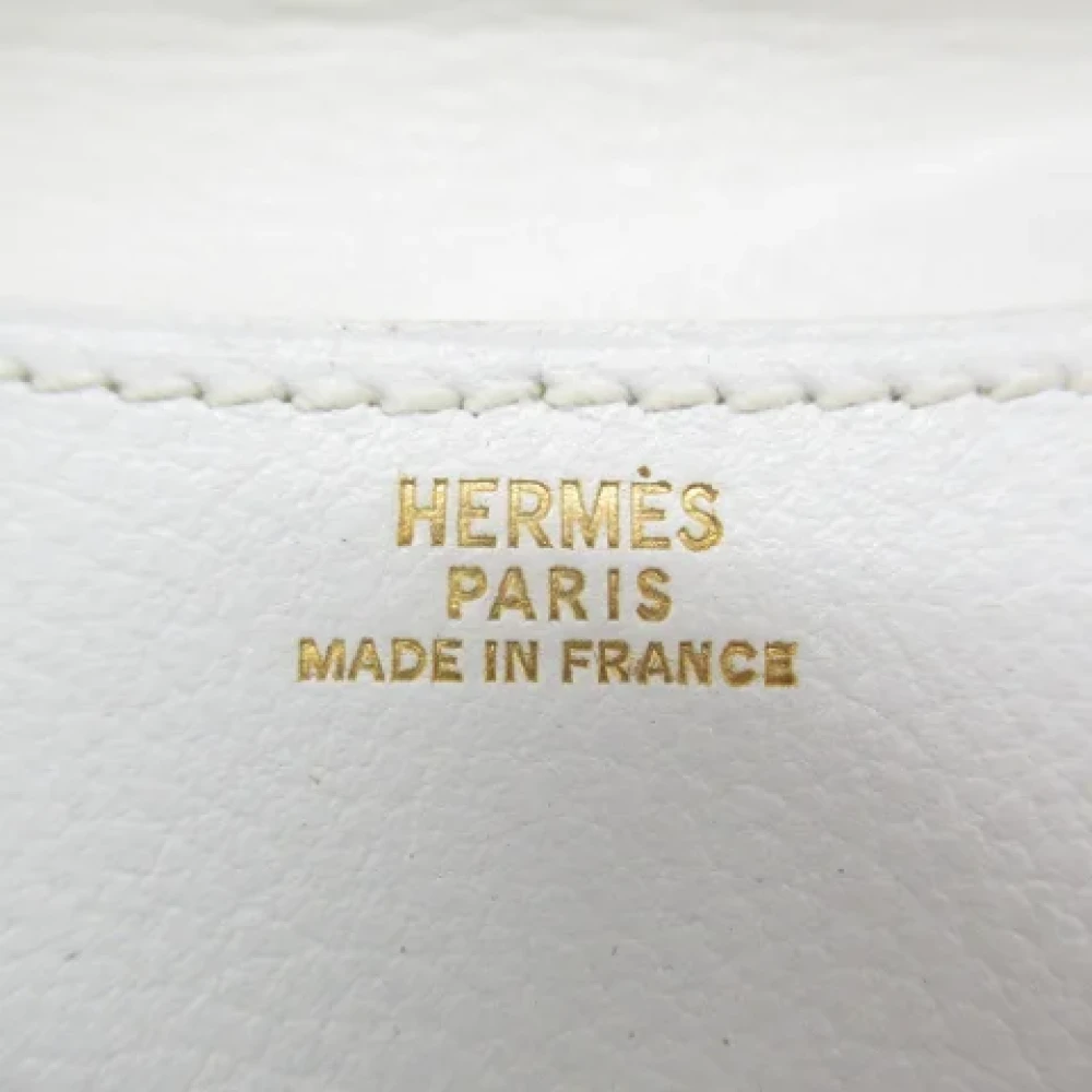 Hermès Vintage Pre-owned Leather shoulder-bags White Dames