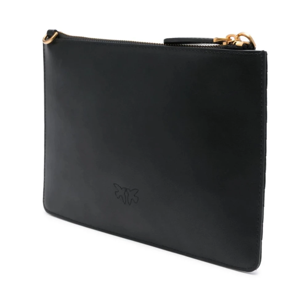 pinko Klassieke Plat Portemonnees Black Dames