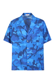 Blå Camouflage Skjorte til Mænd