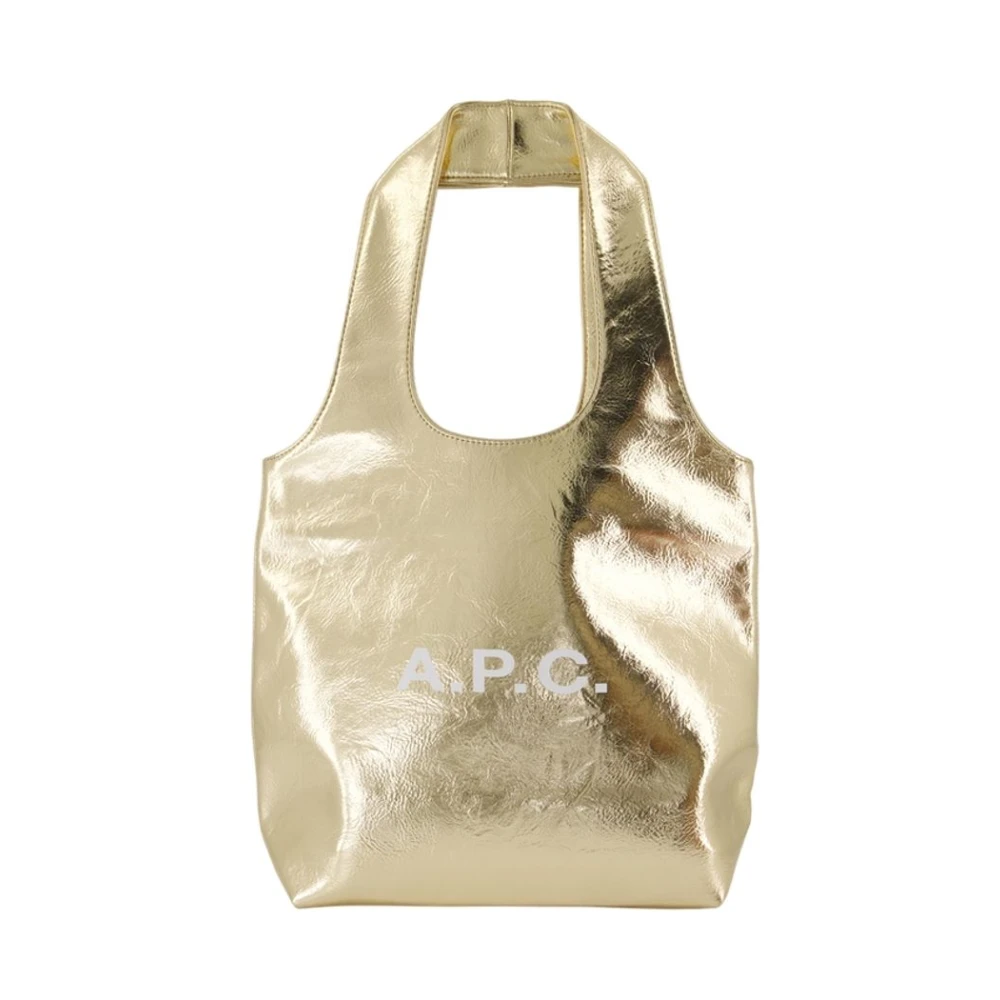A.p.c. Women's Gold Synthetic Shopping Bag Ninon