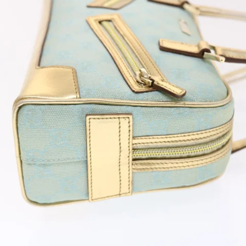 Gucci Vintage Pre-owned Leather handbags Blue Dames
