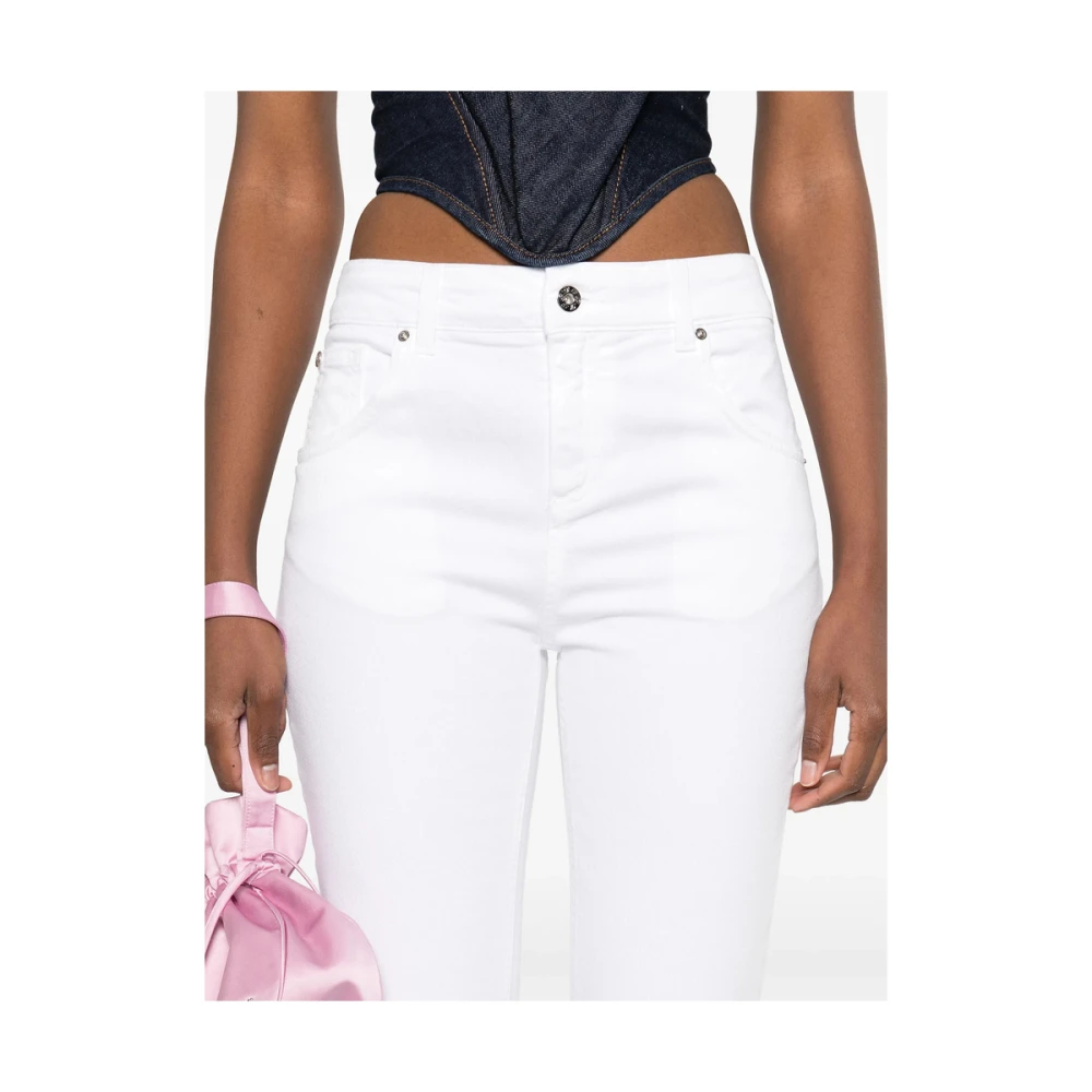 Blumarine Witte Klassieke Vijf-Pocket Jeans White Dames