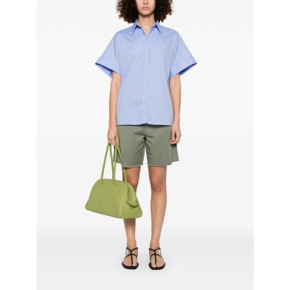 Fay Blauw Katoenen Overhemd Elegantie Veelzijdigheid Blue Dames