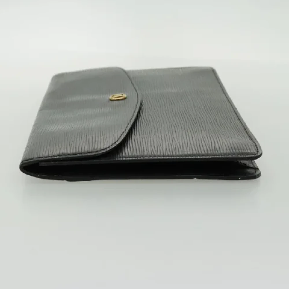 Louis Vuitton Vintage Pre-owned Leather clutches Black Dames