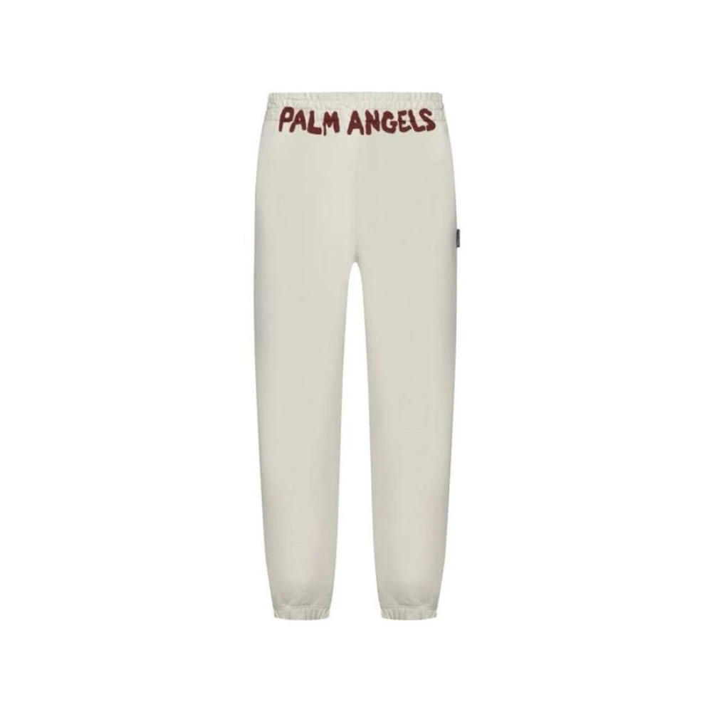 Palm Angels Men's Beige Pantalone - Sweatpants - M - Trousers