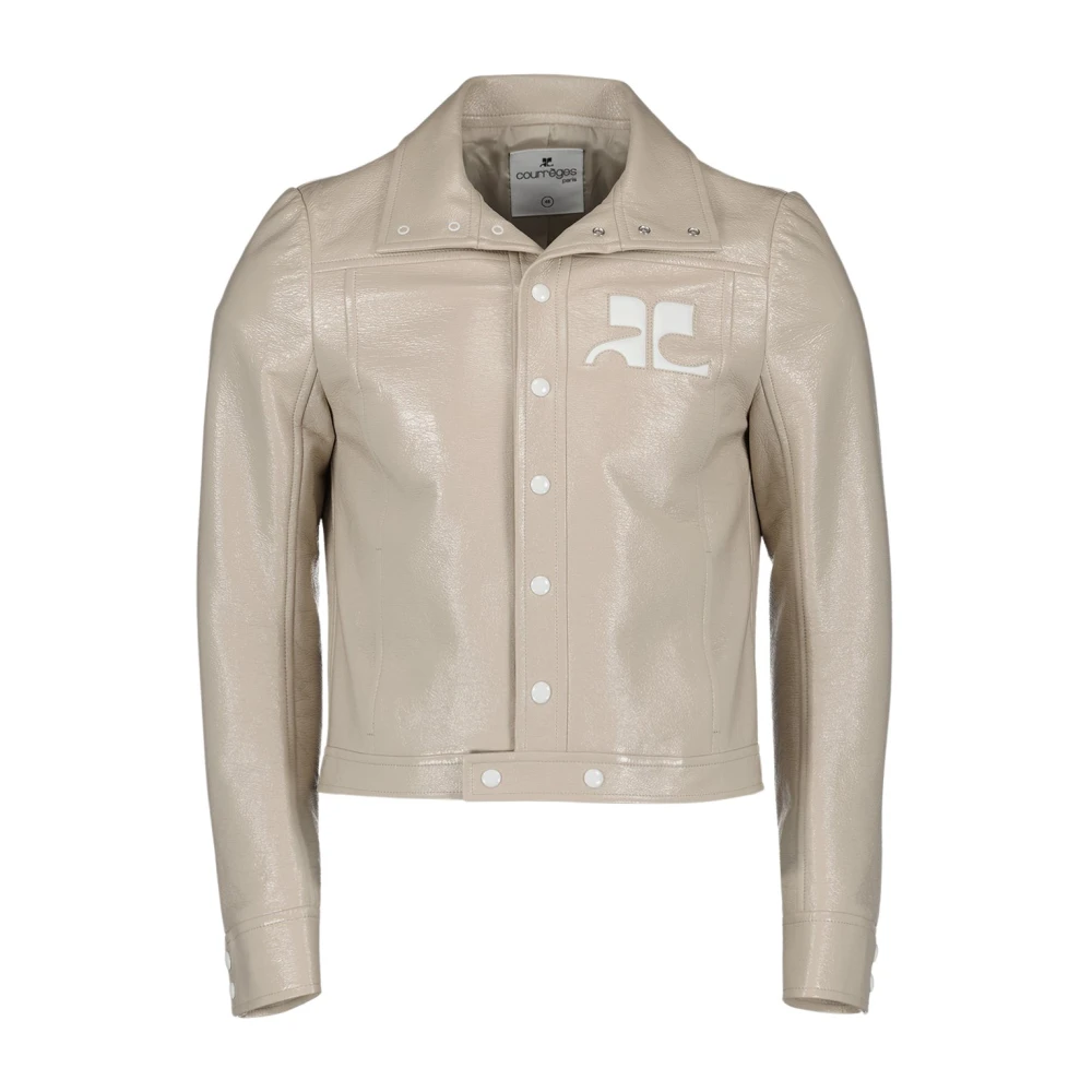 Courrèges Vinyl Jack Reissue Heren Stijl Beige Heren